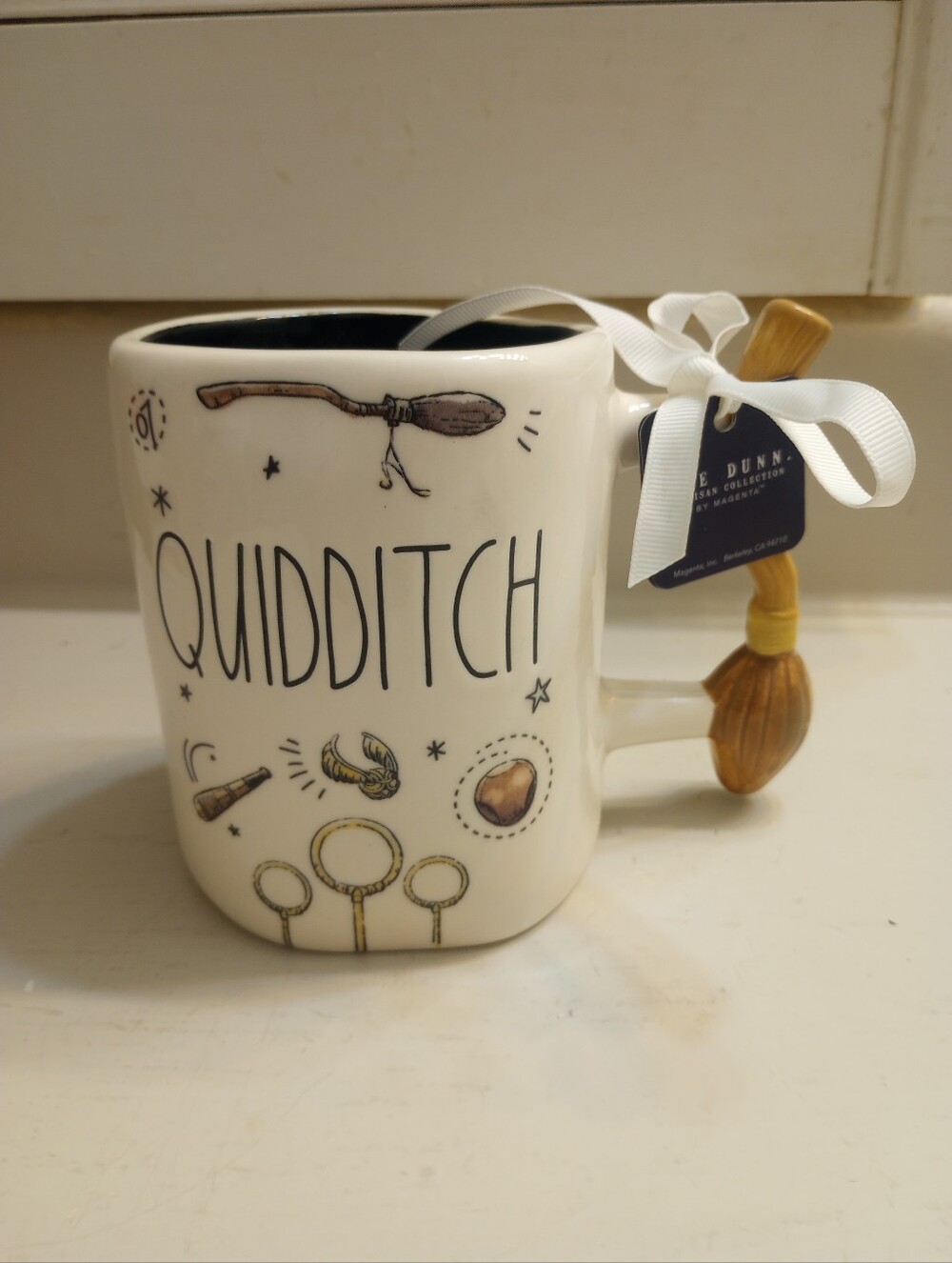 Rae Dunn x Harry Potter Quidditch Mug With Broomstick Handle NWT